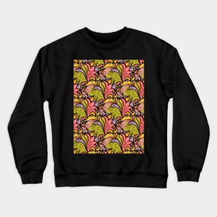 Floral Pattern in Paisley Garden Indian Style Crewneck Sweatshirt